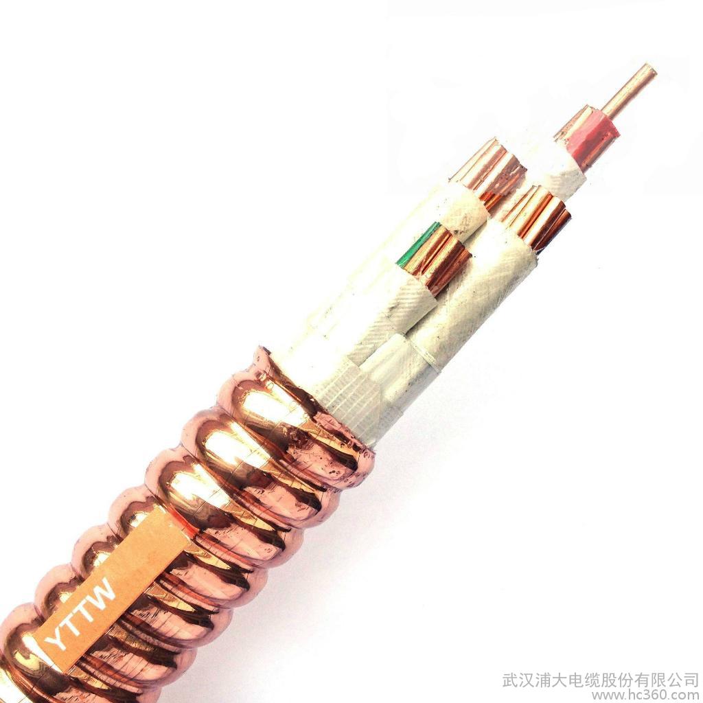 YTTW-铜绞线、氟云母带绝缘、铜带纵向包裹连续焊接护套矿物绝缘电缆